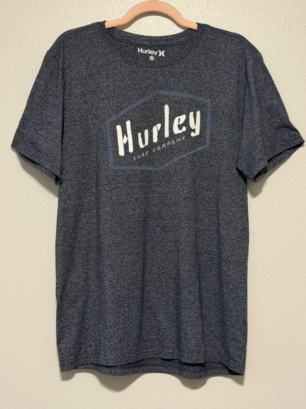 Hurley Heather Navy Short Sleeve Logo Tee